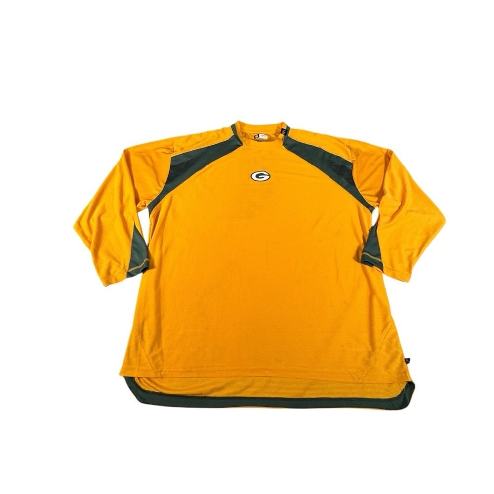 Green Bay Packers NFL Team Apparel Gold Performance Shirt Mens XXL